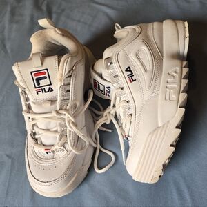 FILA Disruptor  Women's Sneaker - White 7.5
